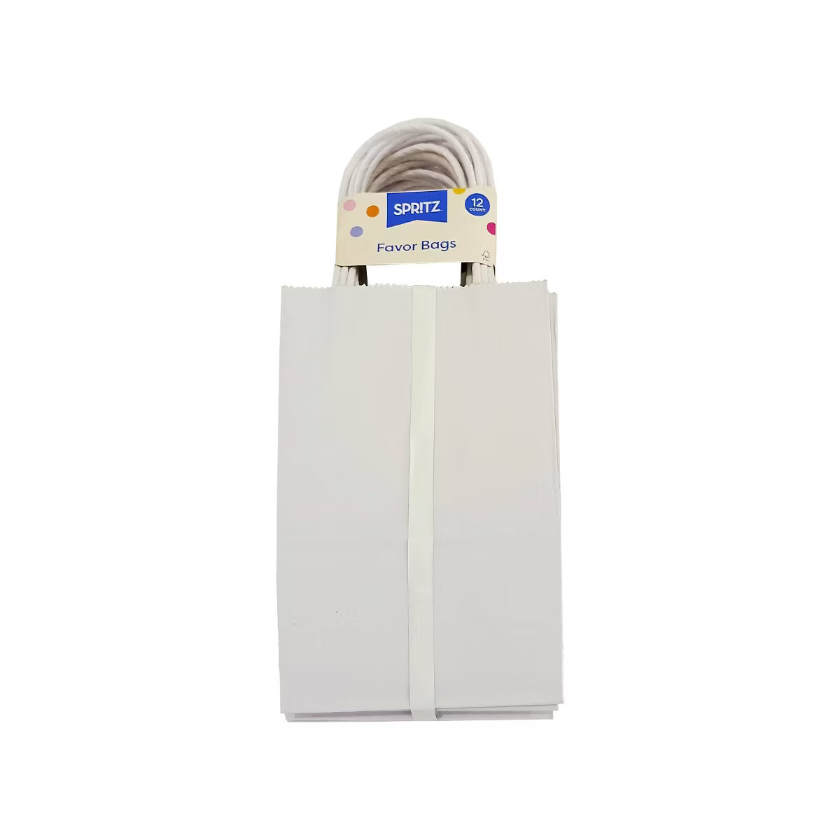 12ct Junior Tote Gift Bags White - Spritz™: Party Favor & Goodie Bags for All Occasions, Solid ... | Target