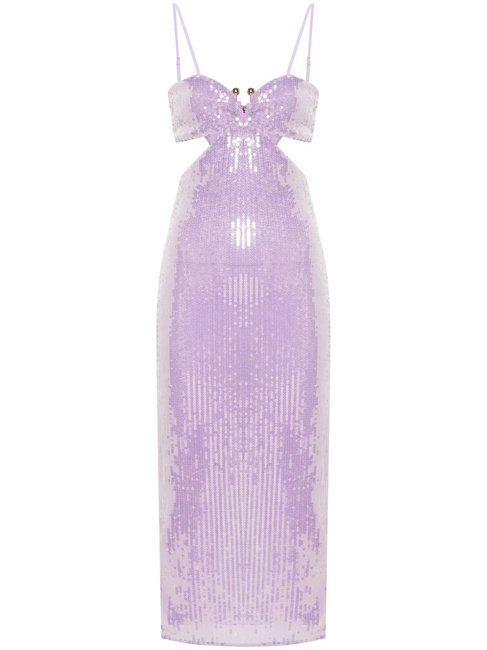Patrizia Pepe Essential Sequined Midi Dress | Purple | FARFETCH | Farfetch Global