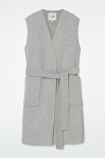 LONGLINE DOUBLE-FACED WOOL WAISTCOAT | COS UK