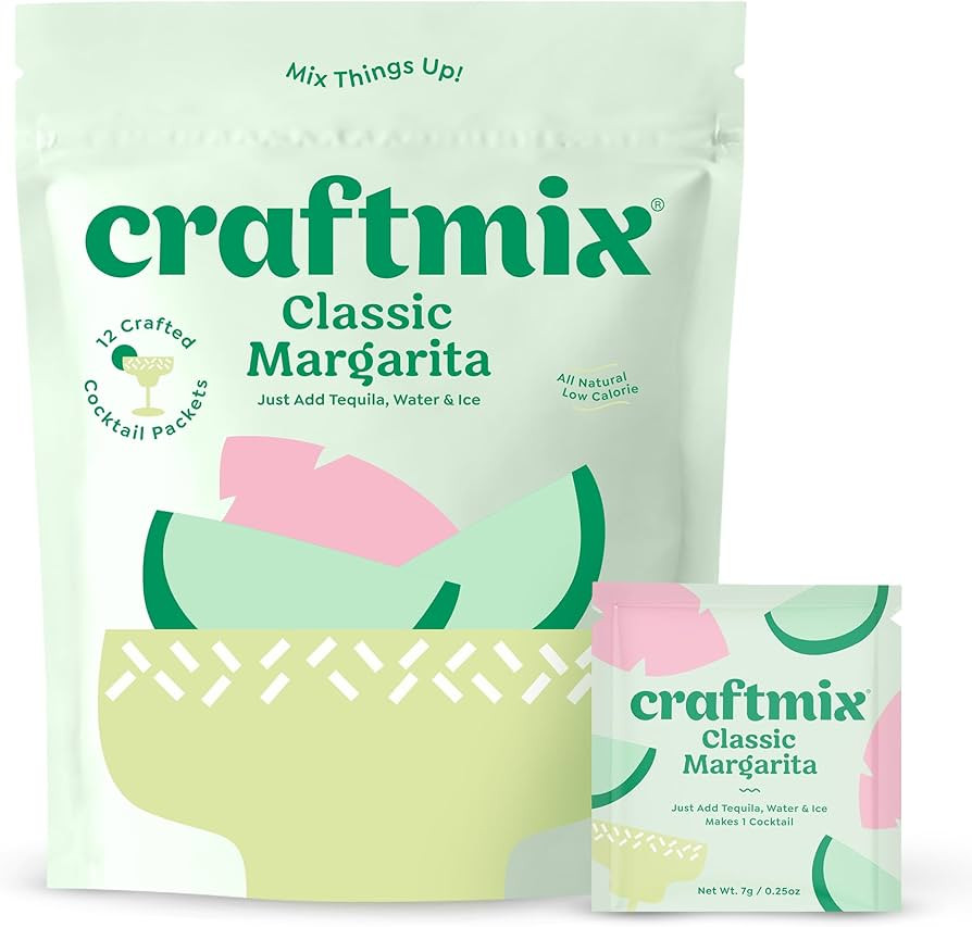 Craftmix Classic Margarita, Makes 12 Drinks, Skinny Margarita Cocktail Mixers - Mocktail Drink Mi... | Amazon (US)