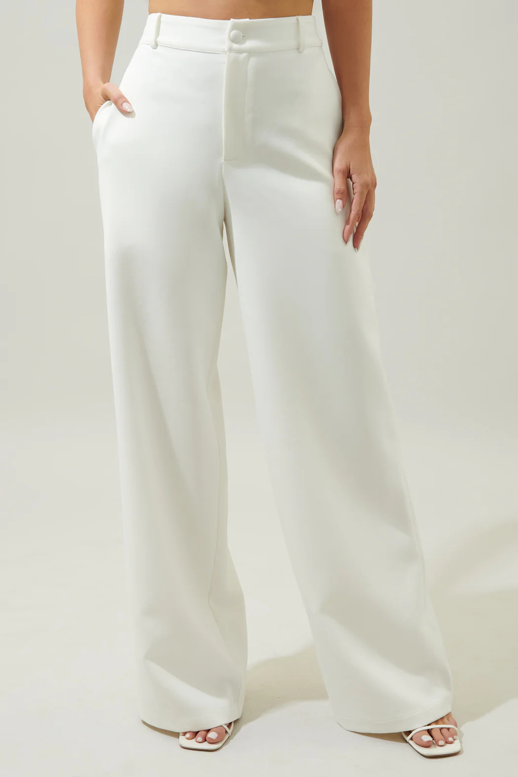 Chelsea Belted Wide Leg Trousers | Sugarlips