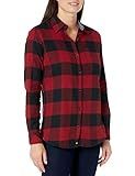 Dickies Women’s Long Sleeve Flannel Shirt, White/Black Buffalo Plaid, XS | Amazon (US)