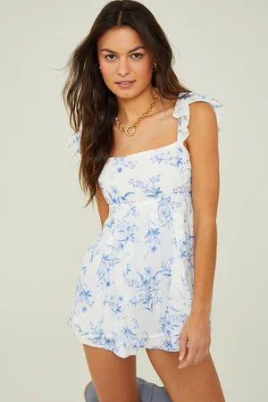 Leigh Floral Romper | Altar'd State