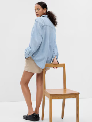 Chambray Denim Big Shirt | Gap (US)