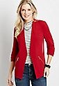 Red Open Front Blazer | Maurices
