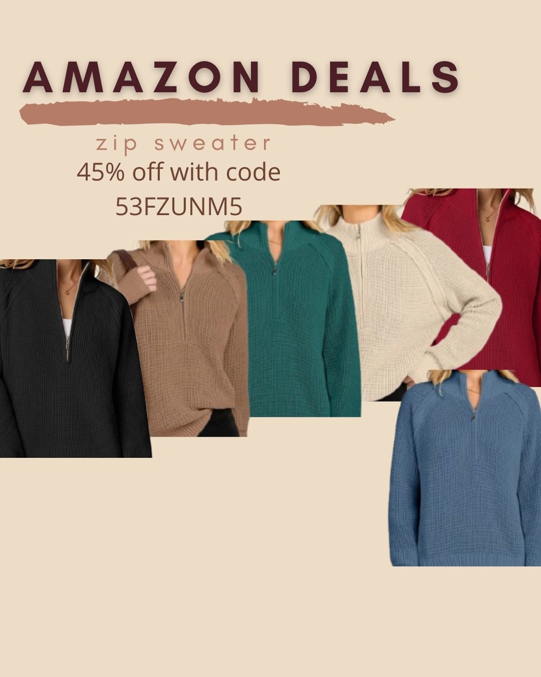 $18 ends 10/17

Amazon fashion
Amazon deals
Zip sweater
Comfy outfit