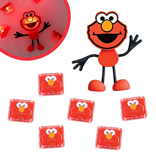 Glo Pals x Sesame Street Elmo Water-Activated Bath Toy with 6 Reusable Light-Up Cubes for Sensory... | Amazon (US)
