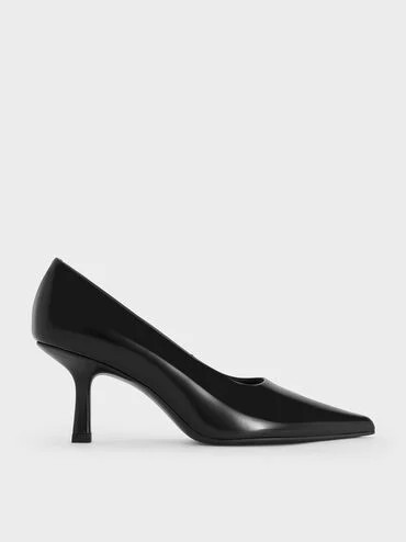 Pointed-Toe Kitten-Heel Pumps
    
         - Black Box | Charles & Keith CA
