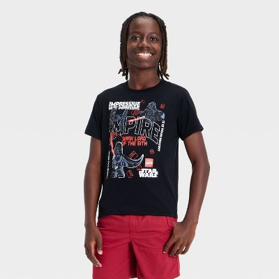 Boys' Star Wars Lego Short Sleeve Graphic T-Shirt - Black XS | Target
