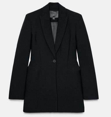ZARA WOMAN ZW COLLECTION LIMITED EDITION FITTED BLAZER BLACK 9259/281/800 NEW | eBay US