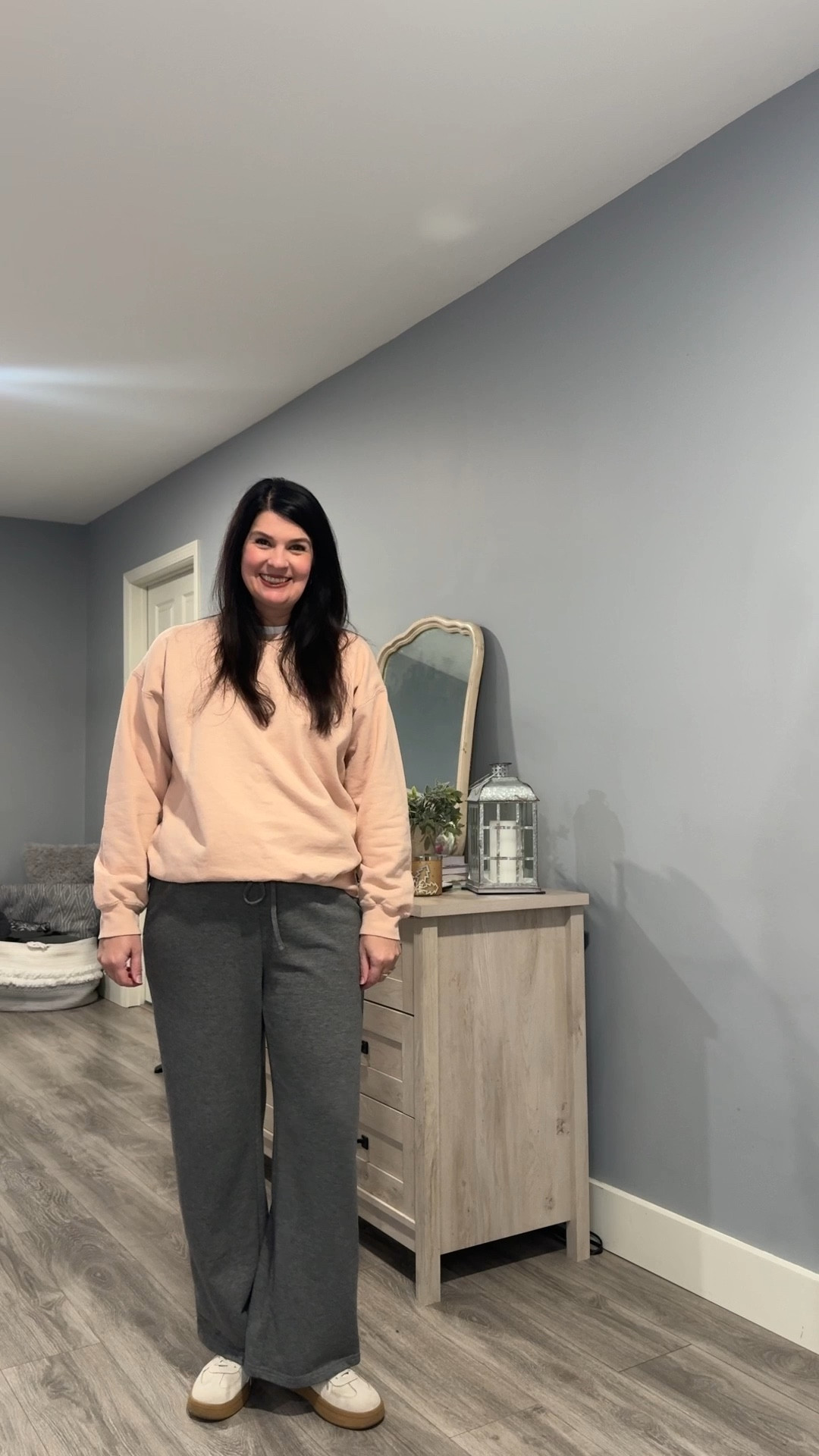 TGIF!!! It’s a gloomy Friday, but it’s the weekend!!!! Today was a total comfort day- sweatpants and a warm sweatshirt with sneakers. This way, I can just slip my shoes off and get cozy! 

#LTKOver40 #LTKSeasonal #LTKootd
