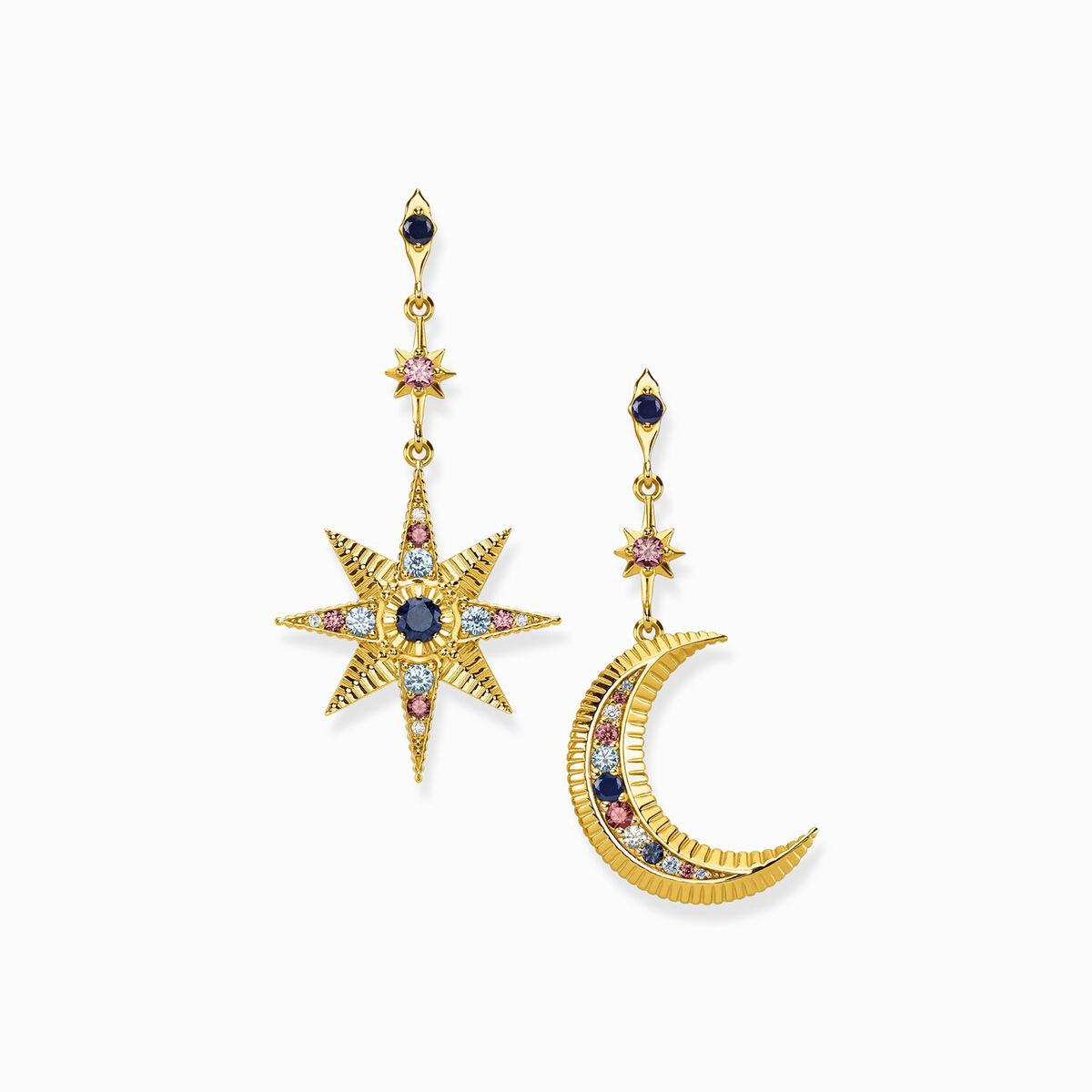 Ohrringe Royalty Stern und Mond | THOMAS SABO (DE)