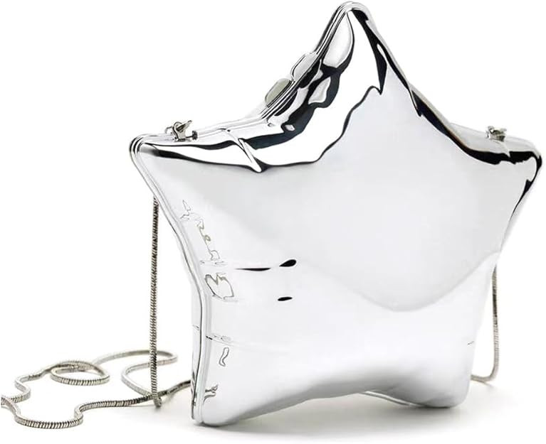 Acrylic Evening Clutch Purse Star Shape Unique Evening Crossbody Bag for Women Formal Wedding Pro... | Amazon (US)