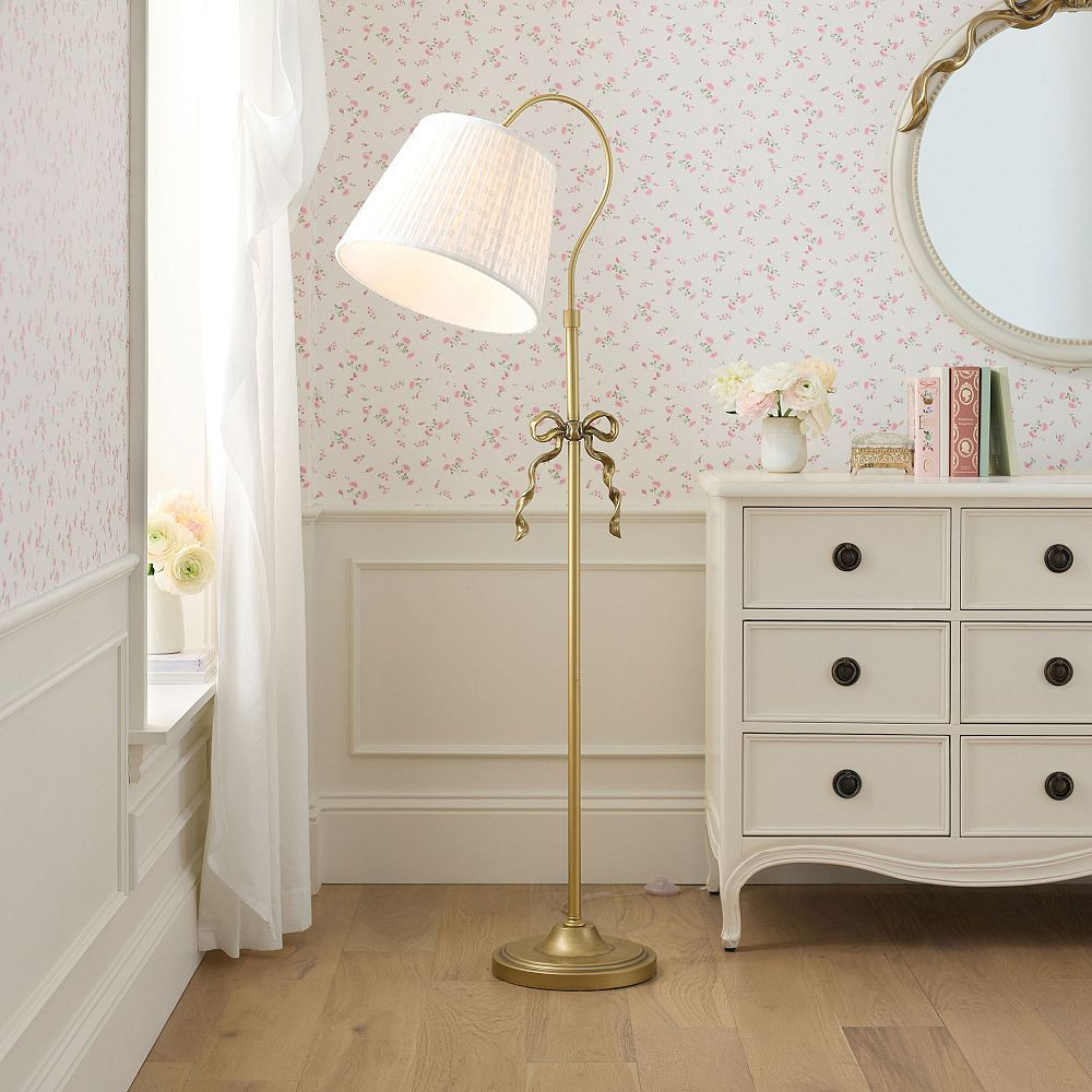 LoveShackFancy Eyelet Bow Floor Lamp (60") | Pottery Barn Teen