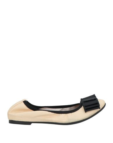 Frau Woman Ballet flats Beige Size 5 Textile fibers | YOOX (US)