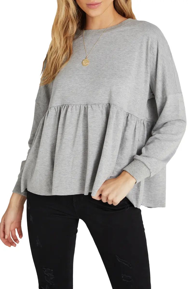 Babydoll Long Sleeve Knit TopVICI COLLECTION | Nordstrom