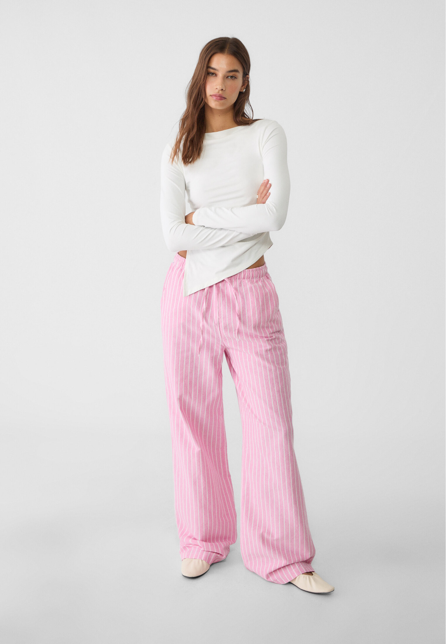 Flowing Oxford trousers | Stradivarius (UK)