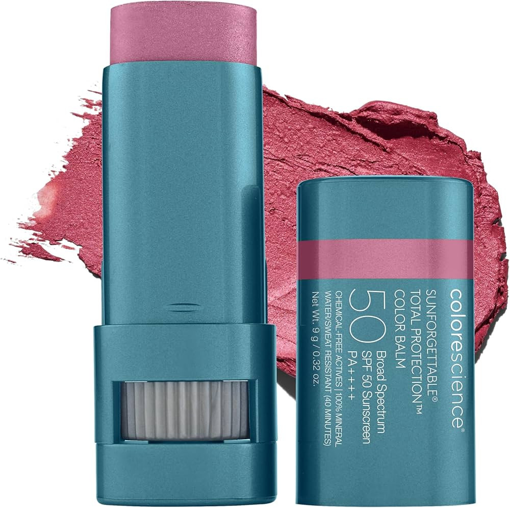 Colorescience Sunforgettable Total Protection Color Balm SPF 50, Mineral, Broad Spectrum, Buildab... | Amazon (US)