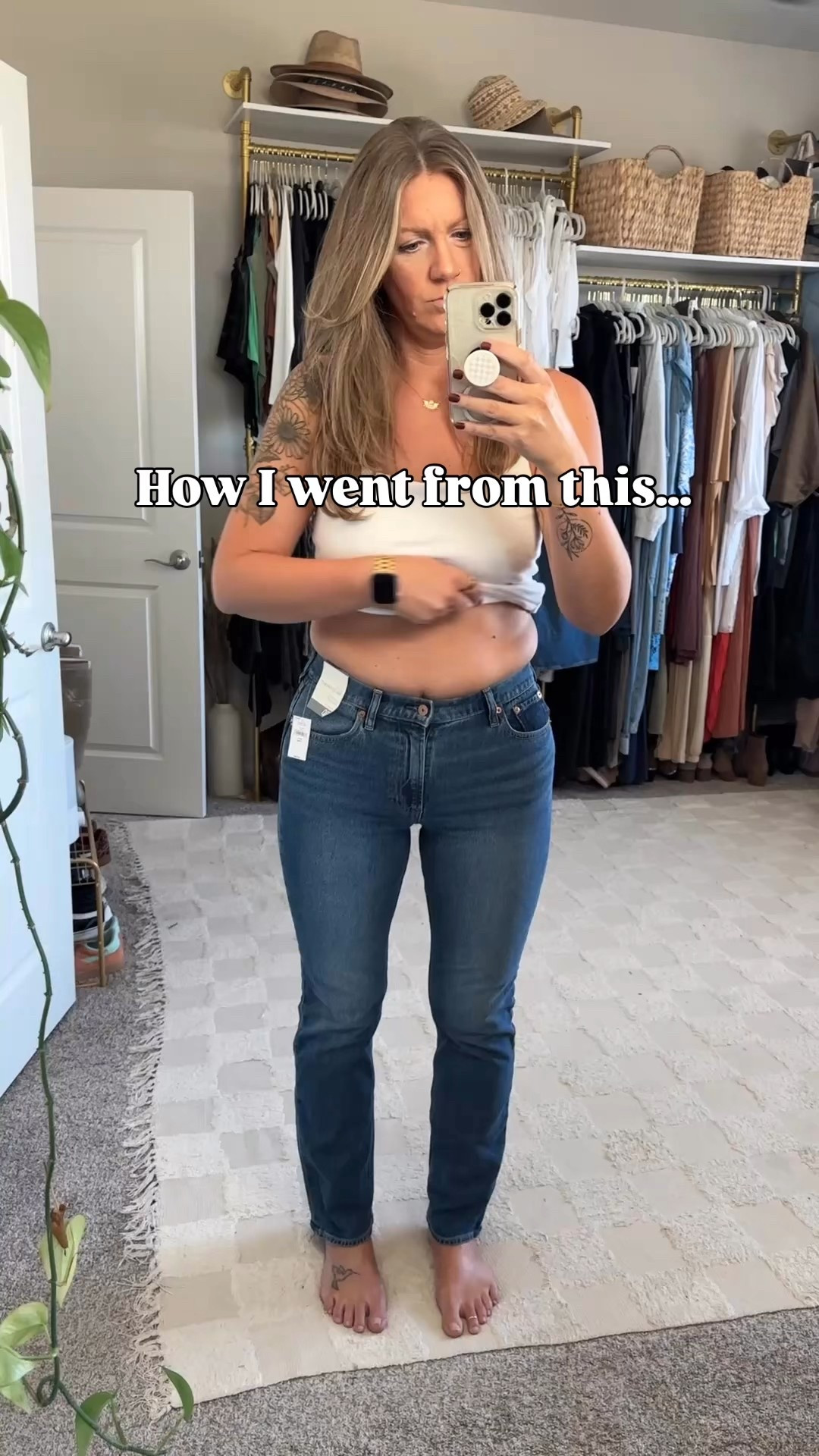 Slim straight jeans come in multiple colors, lengths and high rise/low rise. Wearing a 12/31 long in the high rise (tall length is longer inseam and rise/backside) 🇨🇦 links saved as “similar items” 

#LTKTall #LTKMidsize #LTKOver40