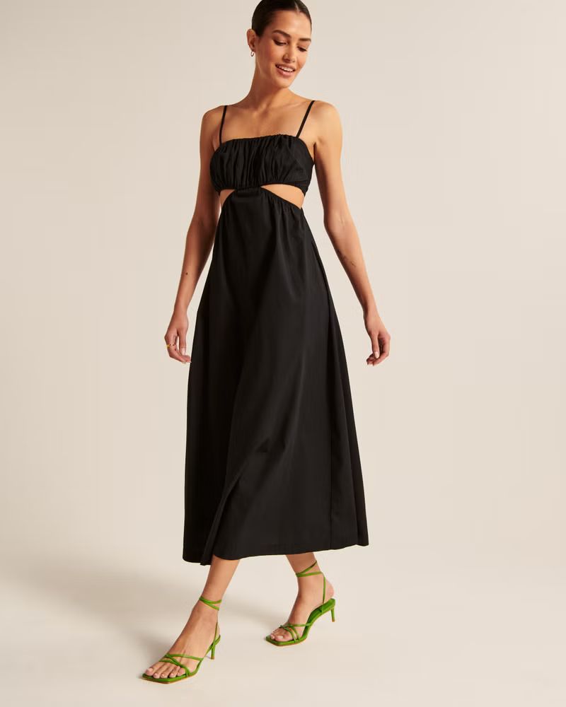 Women's Bubble Top Maxi Dress | Women's New Arrivals | Abercrombie.com | Abercrombie & Fitch (US)
