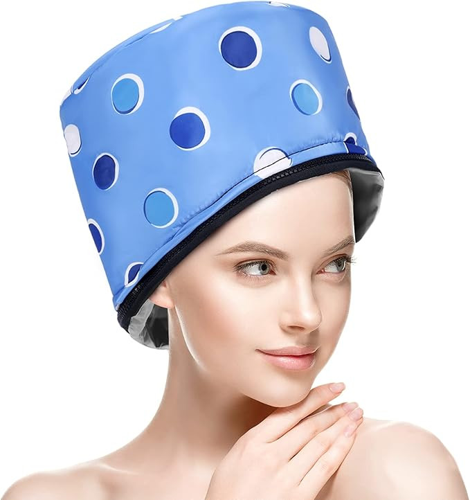 Hair Steamer Deep Conditioning Heat Cap for Natural Hair Home Use 110V Thermal Hot Head Heating C... | Amazon (US)