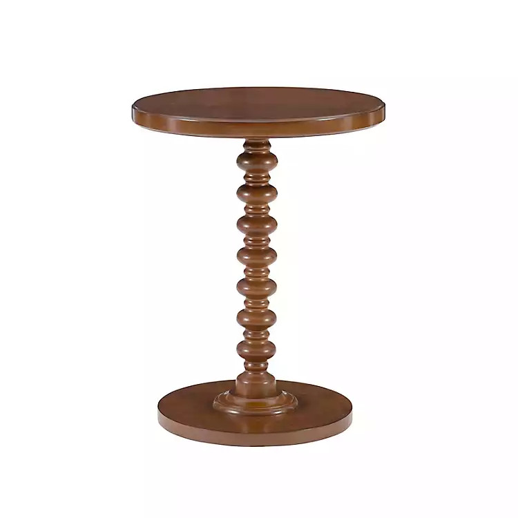 Brown Wood Spindle Side Table | Kirkland's Home