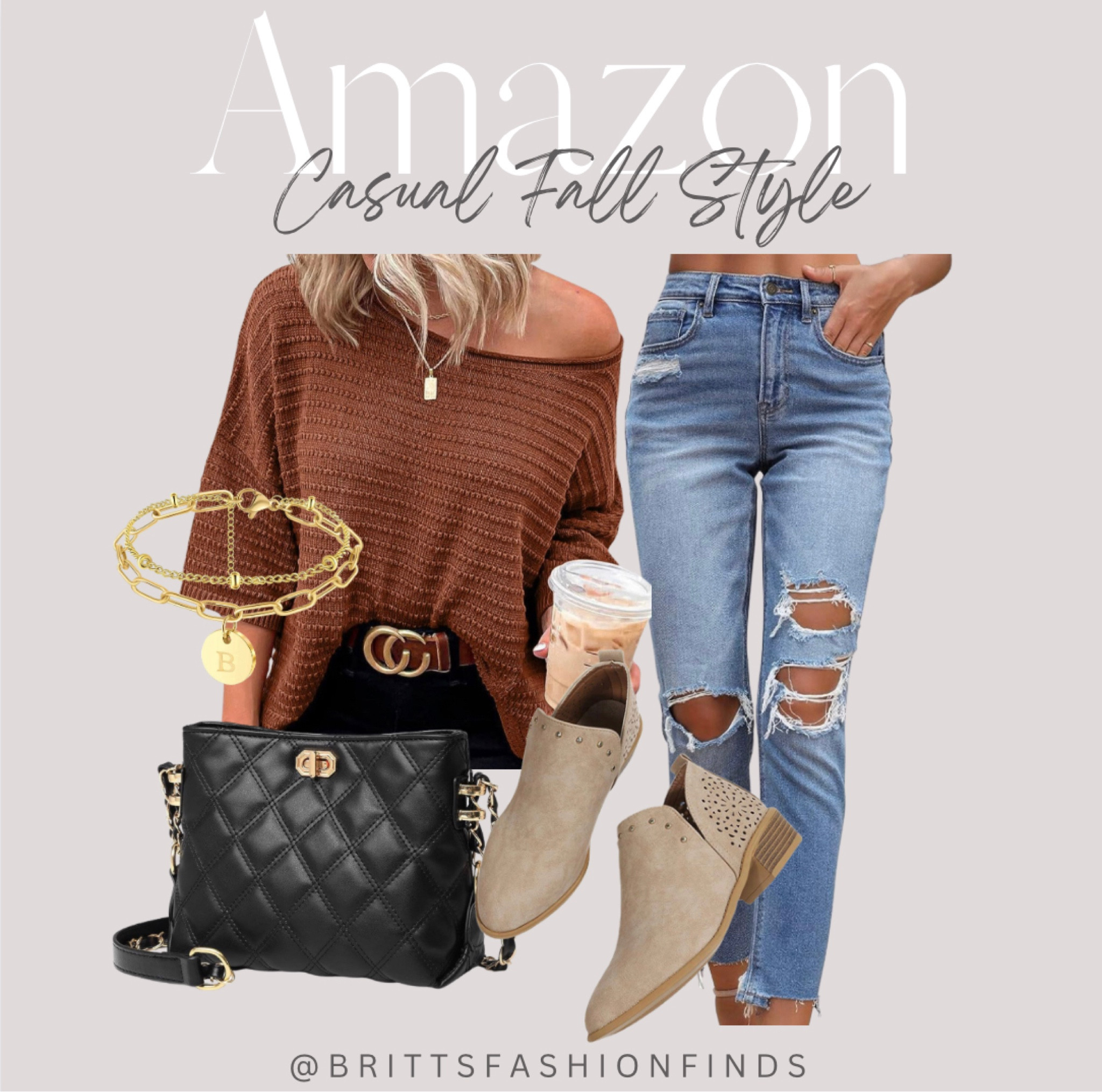Amazon Casual Fall Outfit 🤎

Mom Jeans | Tunic Top | Fall Boots | Gold Bracelet | Off Shoulder Top | Distressed Jeans | Crossbody Purse 

#LTKFind #LTKstyletip #LTKunder50