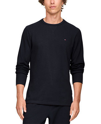 Tommy Hilfiger Men's Waffle-Knit Long-Sleeve Crewneck Thermal Top - Macy's | Macy's