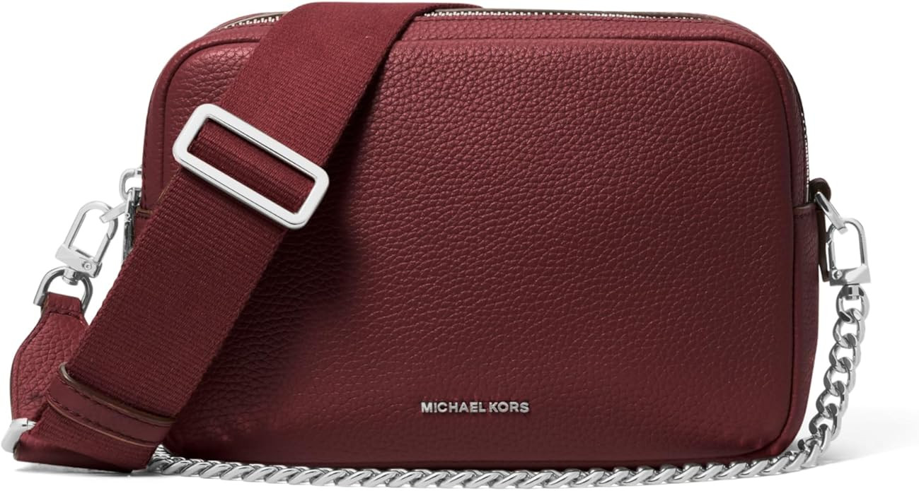 Michael Kors Womens Bryant Medium Double Zip Chain Camera Crossbody Bag | Amazon (US)