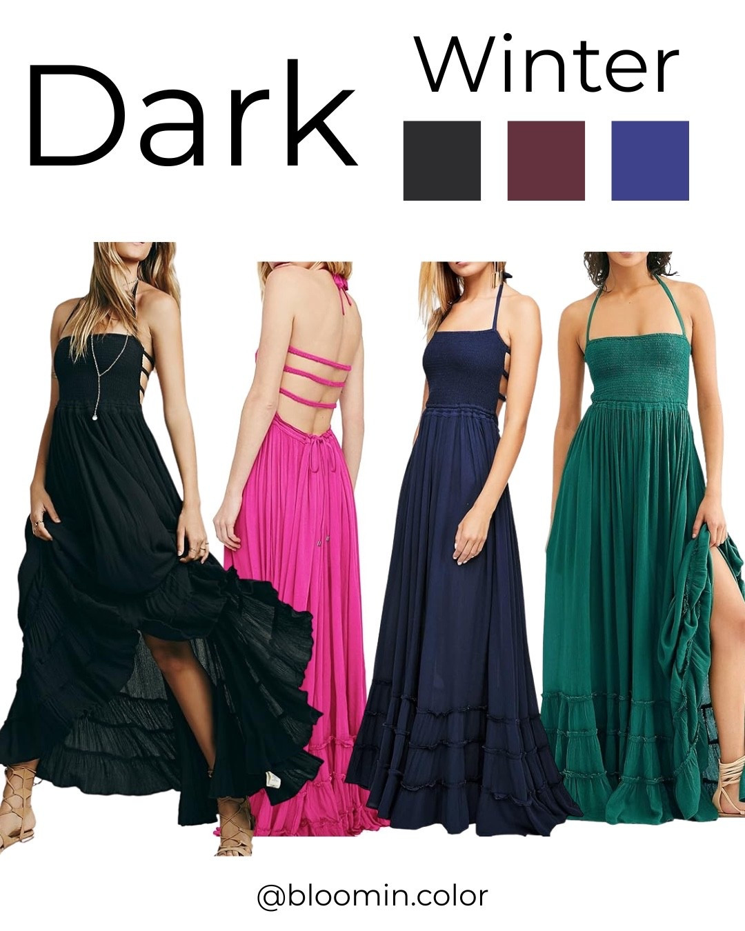 Amazon dress 
Perfect for date night , family pictures, beach vacations 

dark Winter 
Winter color palette 

Fits TTS!  I wore for my beach family pictures! 

#LTKFindsUnder50 #LTKStyleTip #LTKSeasonal