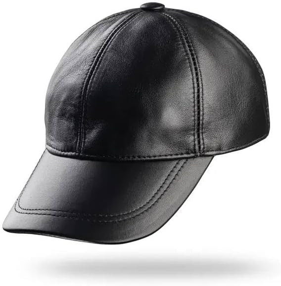 Genuine Leather Baseball Cap 100% Real Lambskin Leather Hat | Ball Cap | Amazon (US)