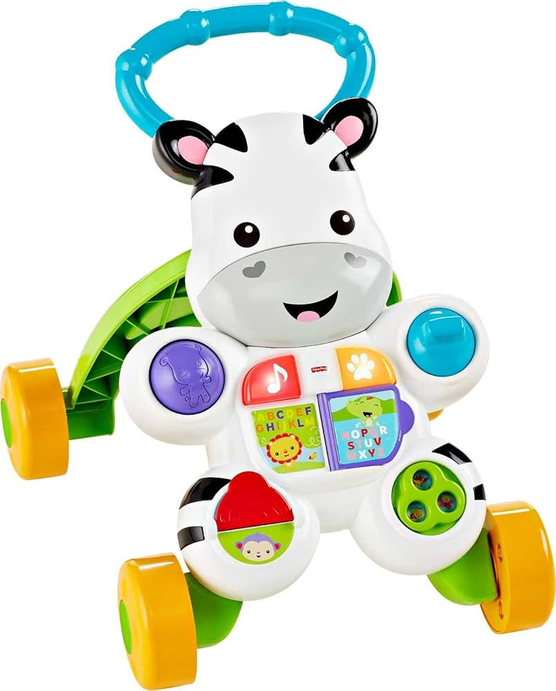 Fisher-Price Learn with Me Zebra Walker for Ages 6+ Months, Baby Learning Toy with Music, Lights ... | Amazon (US)