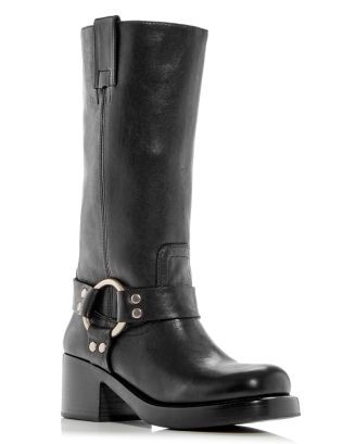 Women's Reflection Block Heel Moto Boots | Bloomingdale's (US)