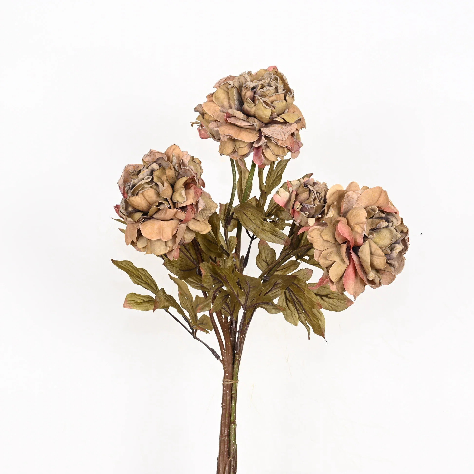 Ophelia & Co. Artificial Farmhouse Peony Floral Arrangements For Vase Filler, Fall Foliage Sprays... | Wayfair North America