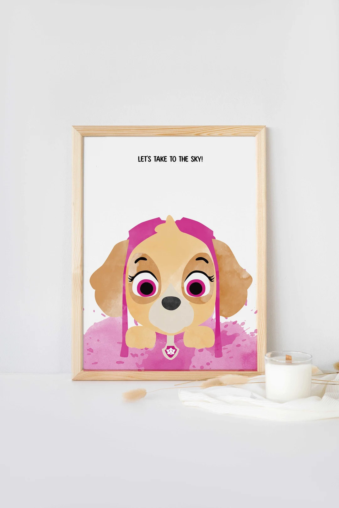 Skye, Let's take to the sky, Watercolor Digital Art Print | Etsy (US)