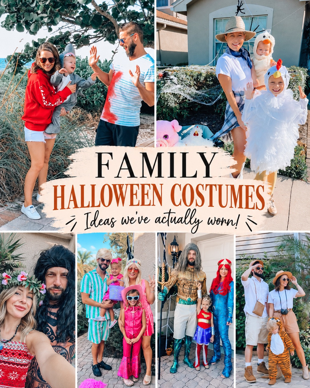 Years of family Halloween costumes in one post! 🎃🥹

From farm animals to superheroes, Barbie, Moana, and everything in between! 😂 Looking back at these makes me realize just how fast the girls are growing up!

Some costumes took weeks of planning, others were last-minute ideas, but every single one holds a special memory. 🧡

Now the big question… WHICH ONE IS YOUR FAVORITE?! 👀