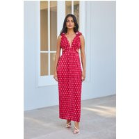 Romance Here Plisse Maxi Dress Red | Hello Molly (US)