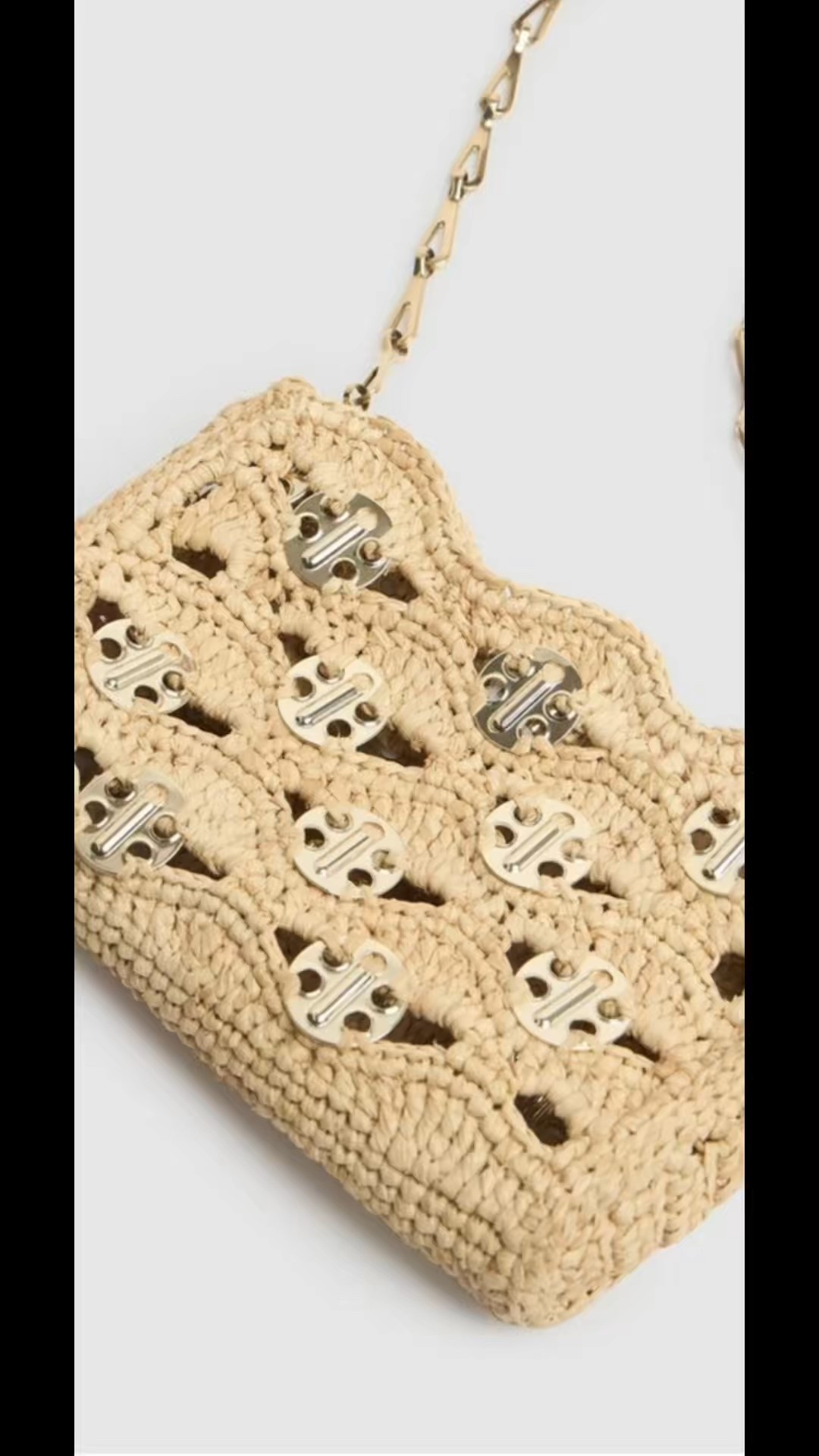 A great Rabanne bag spotted in Sag Harbor. Love the glitz mixed with the raffia that is a nod to summer. 

#LTKItBag