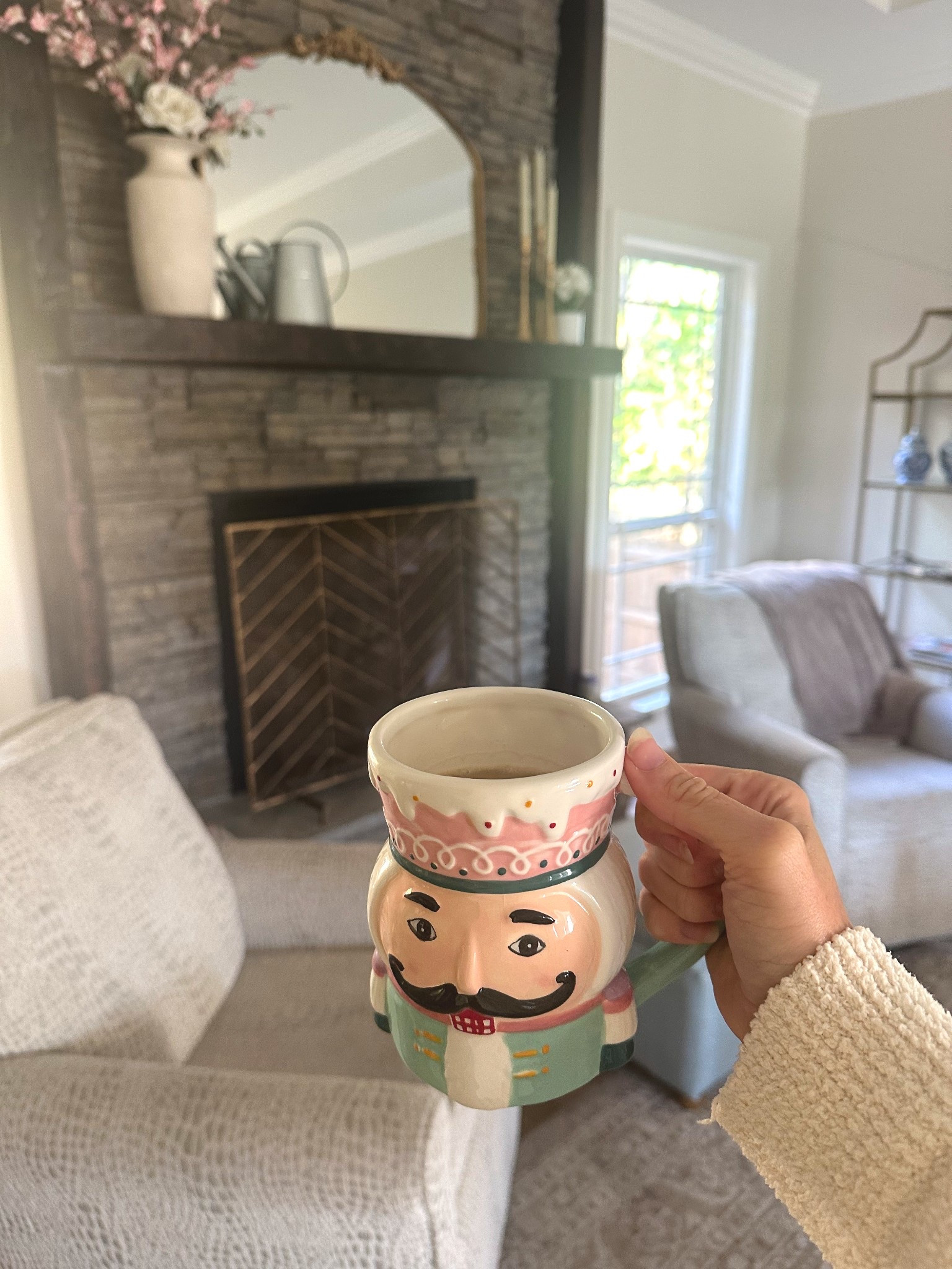 Living room decor & mantel decorations & fire place cover… also the cutest holiday nutcracker mug! 

#LTKHoliday #LTKHome #LTKSeasonal