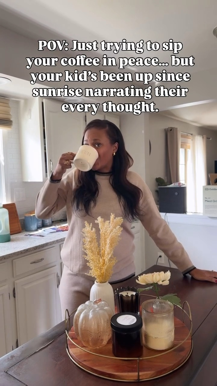 Who else has a kid like this & whats their age?! Mine is 11 and has been like this since birth! 😂😂

Exhausting?! Yes. Entertaining ?! Definitely. 

⭐️Send this to your friends who just need to see the funny parts of motherhood 

Matching sets, fall sets, winter sets, amazon sets, cozy sets, mom style, over 40 style, comfortable style 

#LTKSeasonal #LTKOver40 #LTKFindsUnder50