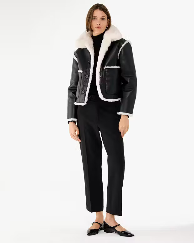 Reversible Shearling Coat | Kate Spade Outlet