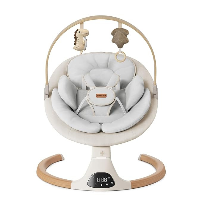 Baby Swings for Infants, Monamii Baby Swing, Bluetooth Infant Swing with Music Speaker, 5 Speeds ... | Amazon (US)