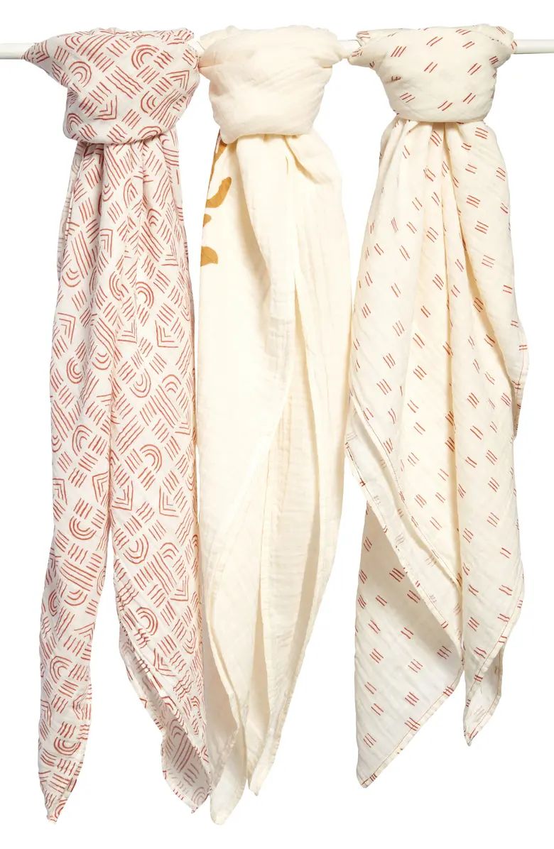 Baby 3-Pack Muslin Swaddles | Nordstrom Canada