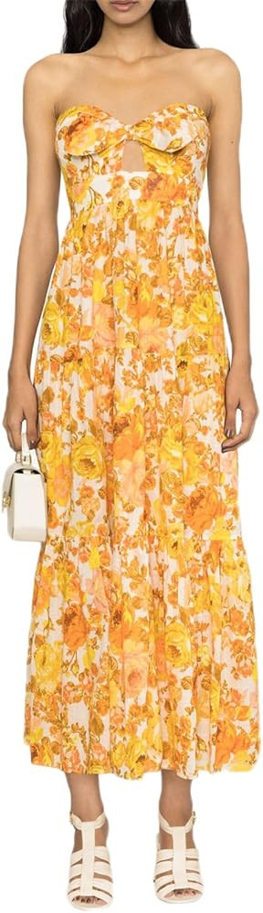 IMISSILLEB Women Colorful Graphic Maxi Dress Sleeveless Graffiti Print A Line Cami Dress Backless... | Amazon (US)