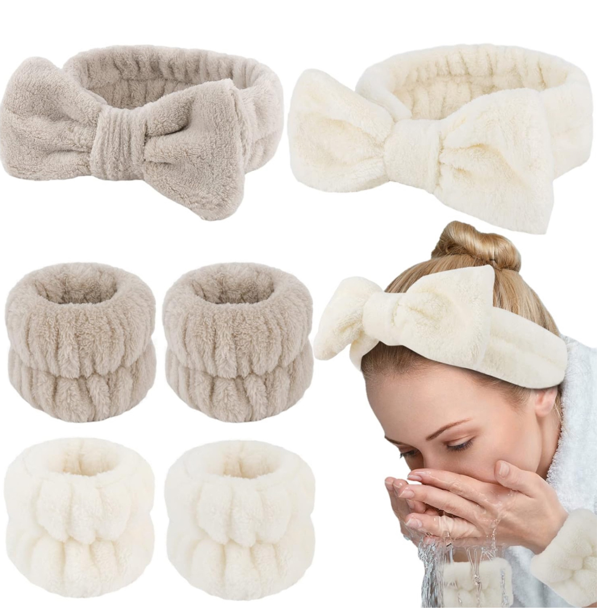 Great for face washing and the wrist bands prevent water dripping down the arms! 

#LTKbeauty