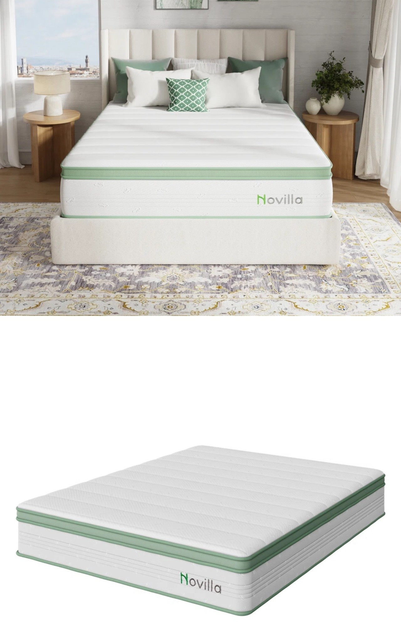 Novilla 6"/8"/10"/12"/14 Medium Cooling Gel Memory Foam Hybrid Mattress - 10-Year Warranty, CertiPUR-US, OEKO-TEX Certified

#LTKcanada #LTKsale #LTKstyletip