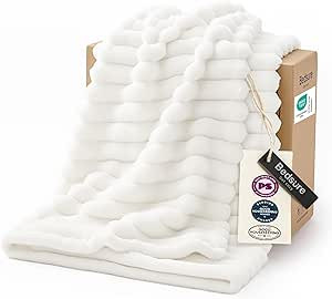 Bedsure GentleSoft White Throw Blanket for Couch - Mothers Gifts Day Birthday Gifts for Women Mom... | Amazon (US)