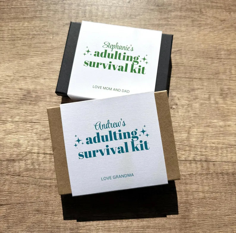Adulting Survival Kit: College Gift Card Book Box, High School Graduation Gift Card Book, 18th Bi... | Etsy (US)