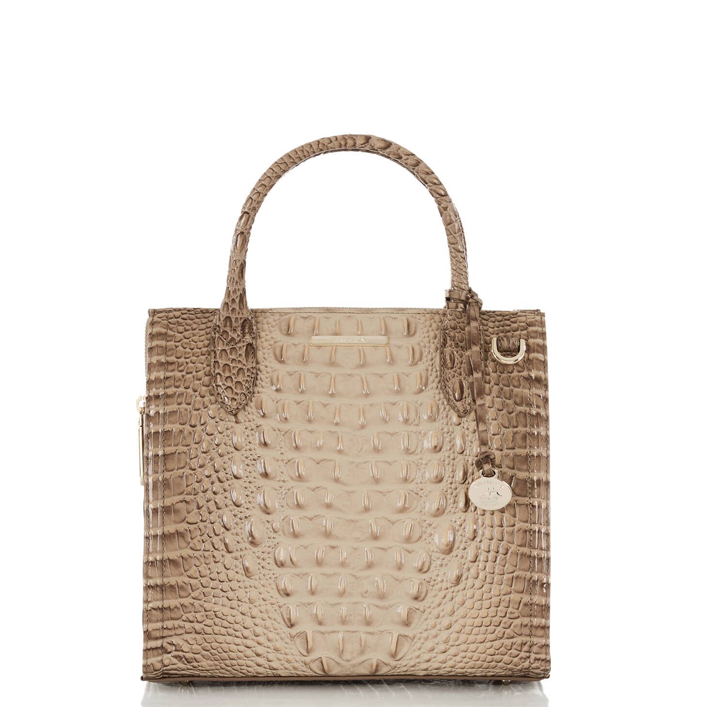 Small Caroline Leather Satchel | Believe Ombre | BRAHMIN | Brahmin