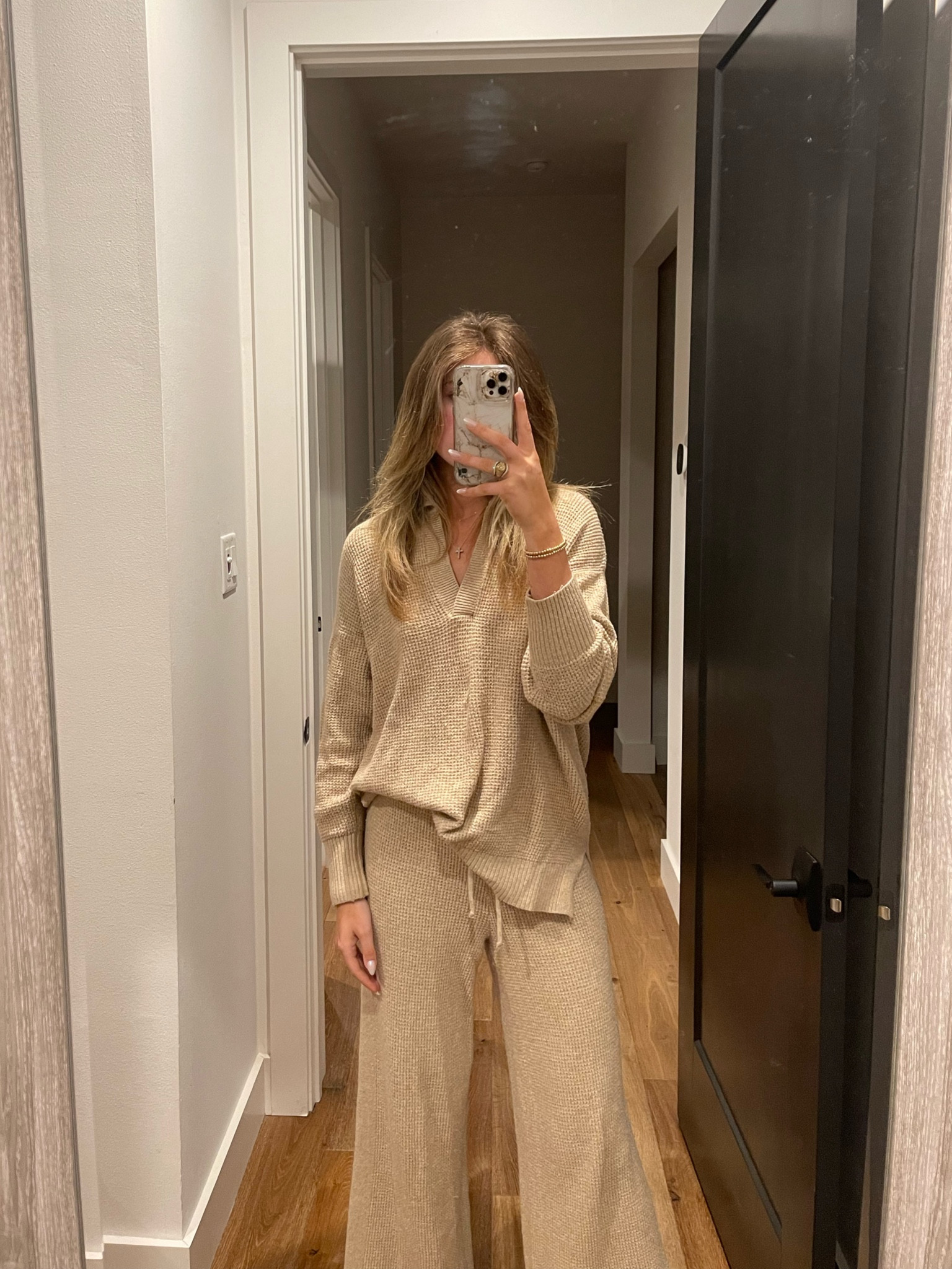 Cozy tan lounge set! Perfect for holiday time, quiet nights in, or running errands! Long sleeve and tall pants from Aerie! 

#LTKGiftGuide #LTKSeasonal #LTKStyleTip